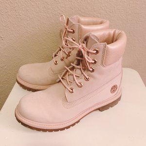 Timberland pink womens hiking boots